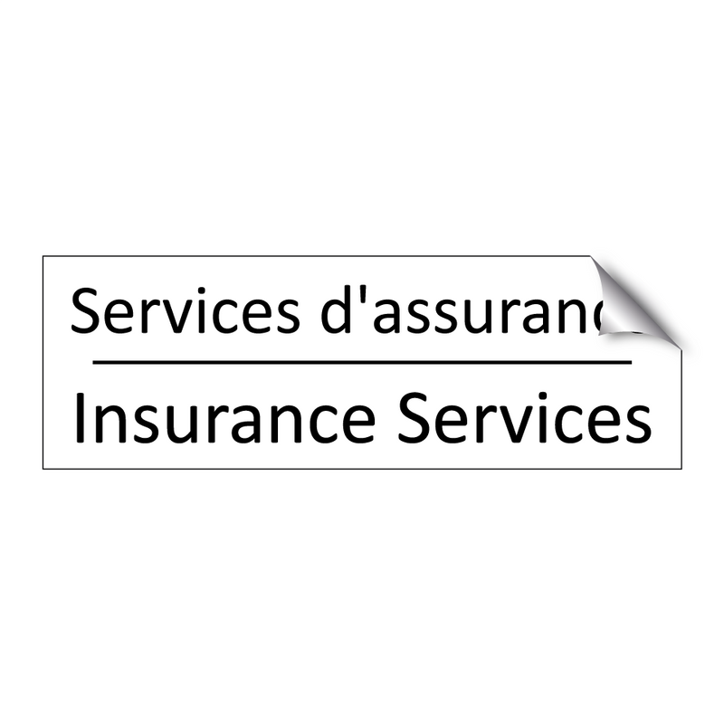 Services d'assurance - Insurance Services