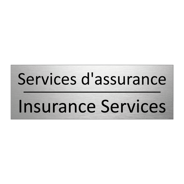 Services d'assurance - Insurance Services