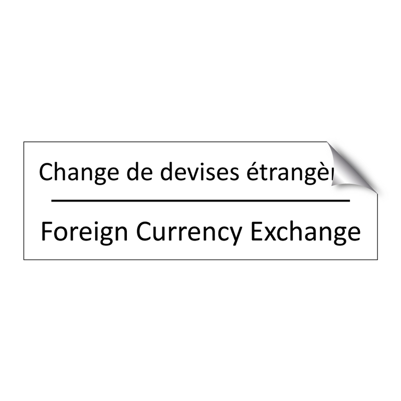 Change de devises étrangères - Foreign Currency Exchange
