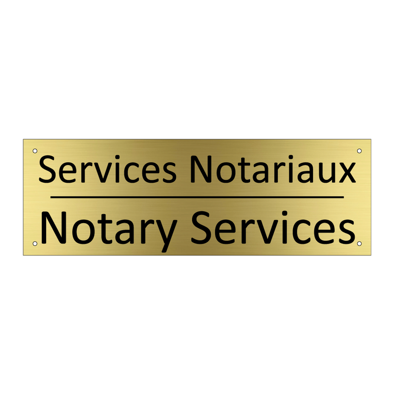 Services Notariaux - Notary Services