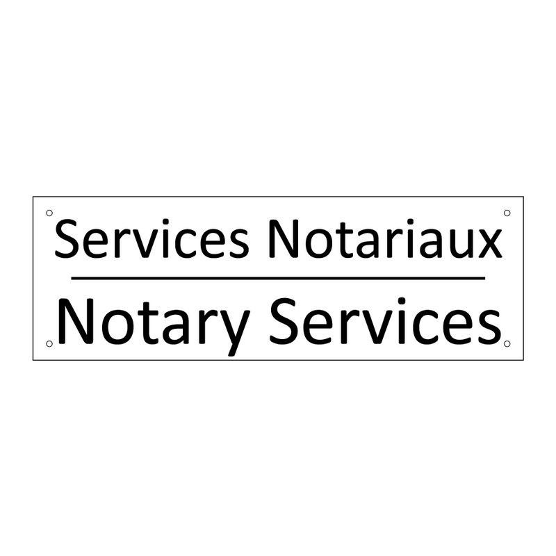 Services Notariaux - Notary Services