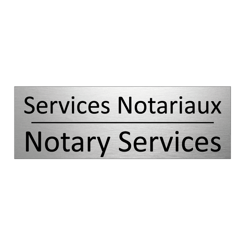 Services Notariaux - Notary Services
