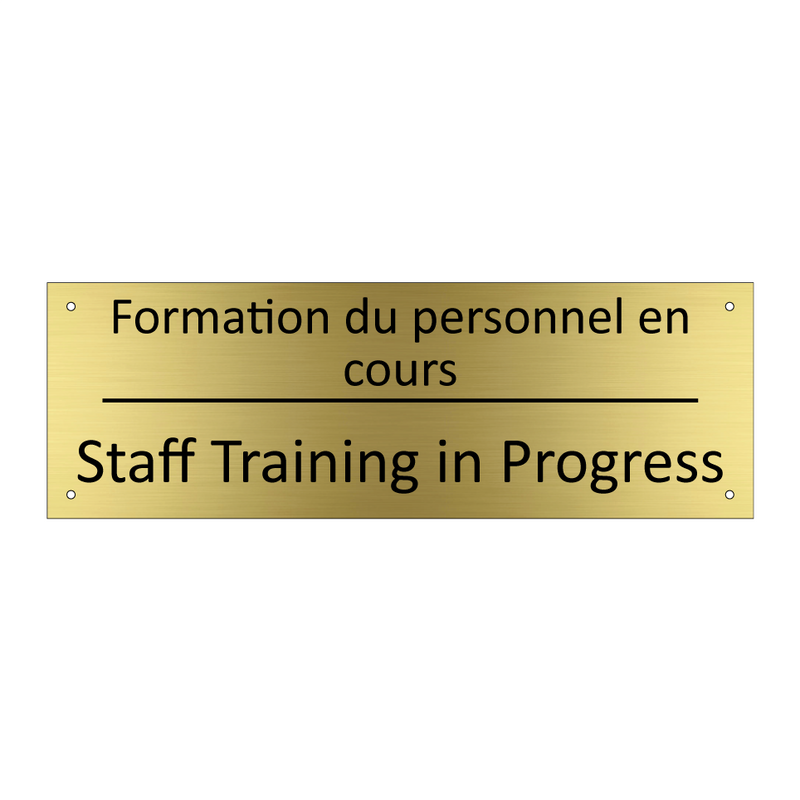 Formation du personnel en cours /.../ - Staff Training in Progress