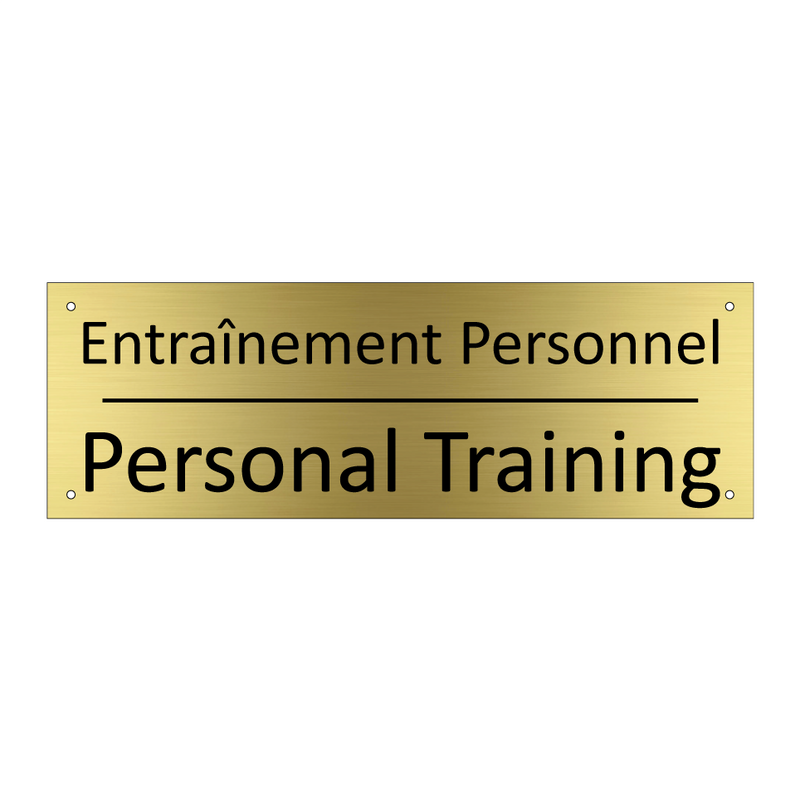 Entraînement Personnel - Personal Training