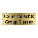 Cours collectifs - Group Classes