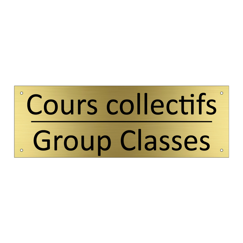 Cours collectifs - Group Classes