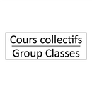 Cours collectifs - Group Classes