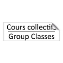 Cours collectifs - Group Classes