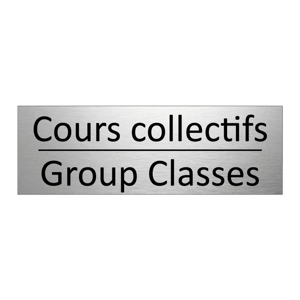 Cours collectifs - Group Classes