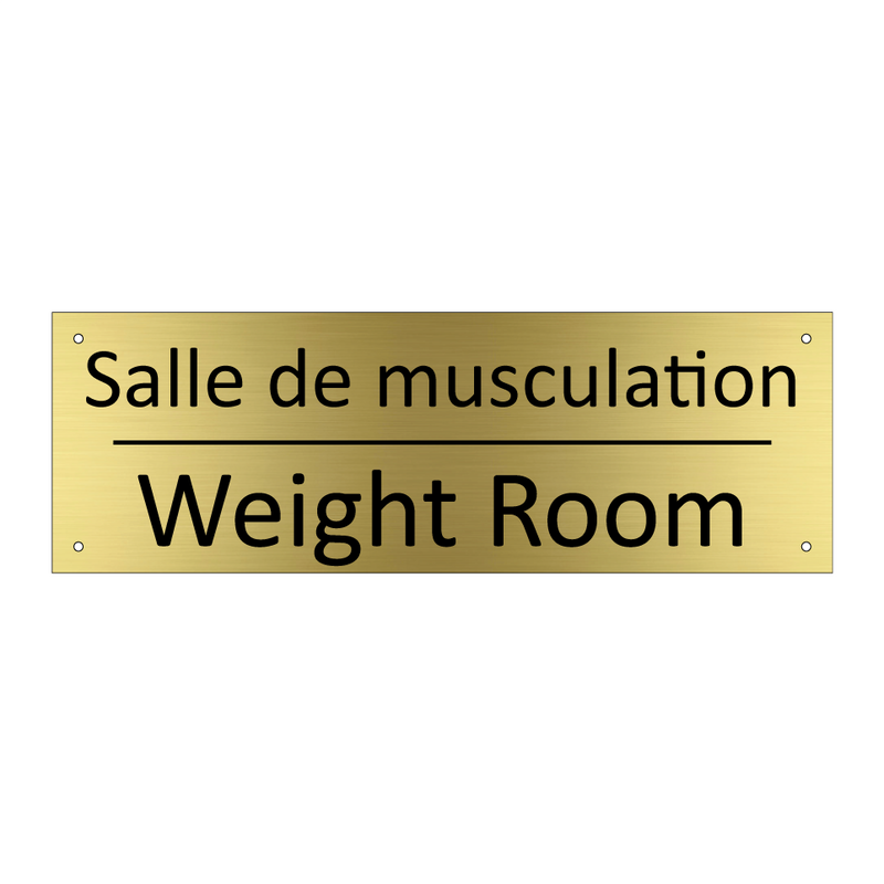 Salle de musculation - Weight Room