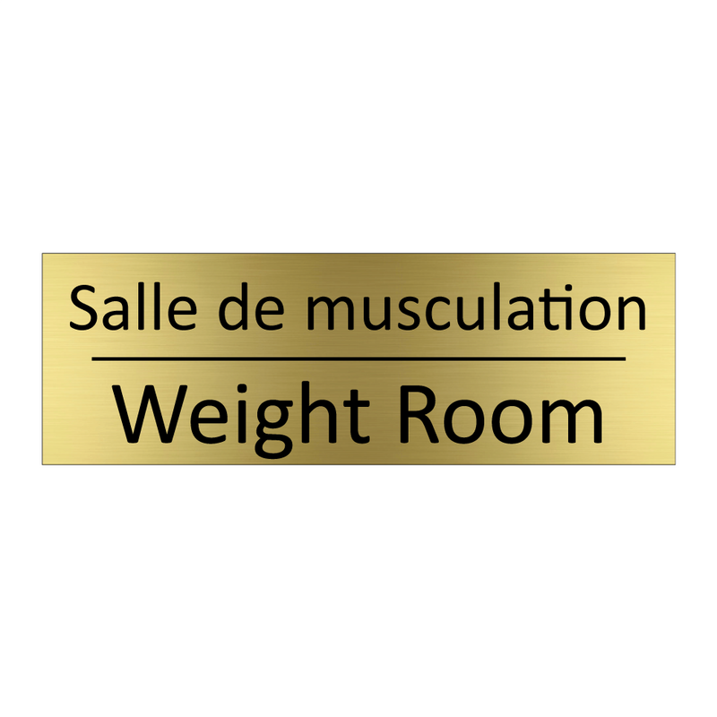 Salle de musculation - Weight Room