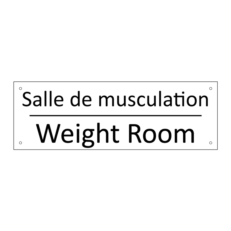 Salle de musculation - Weight Room