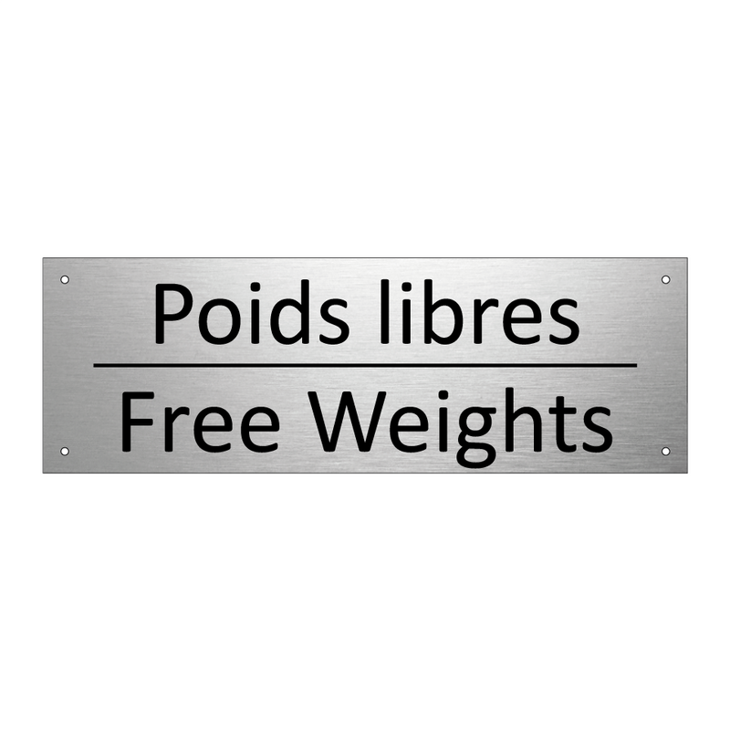 Poids libres - Free Weights