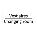Vestiaires - Changing room