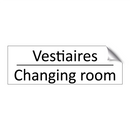 Vestiaires - Changing room
