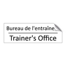 Bureau de l'entraîneur - Trainer's Office