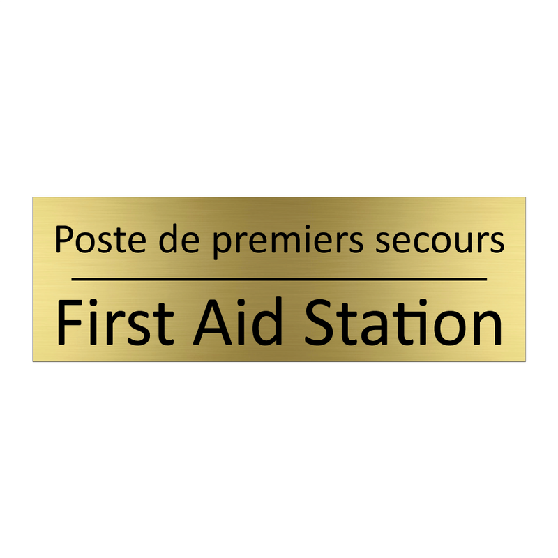 Poste de premiers secours - First Aid Station