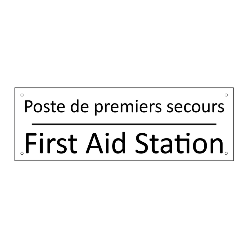 Poste de premiers secours - First Aid Station