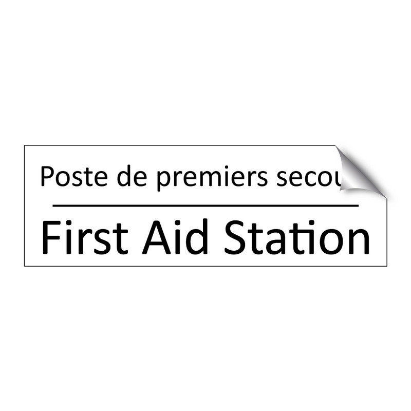 Poste de premiers secours - First Aid Station