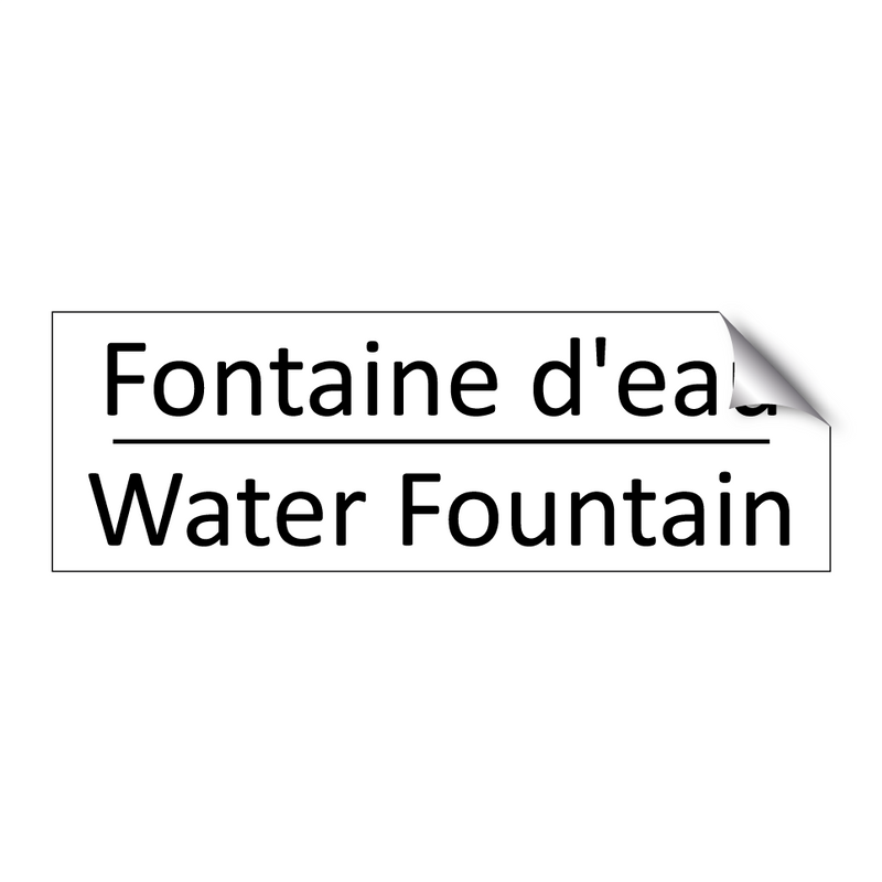 Fontaine d'eau - Water Fountain