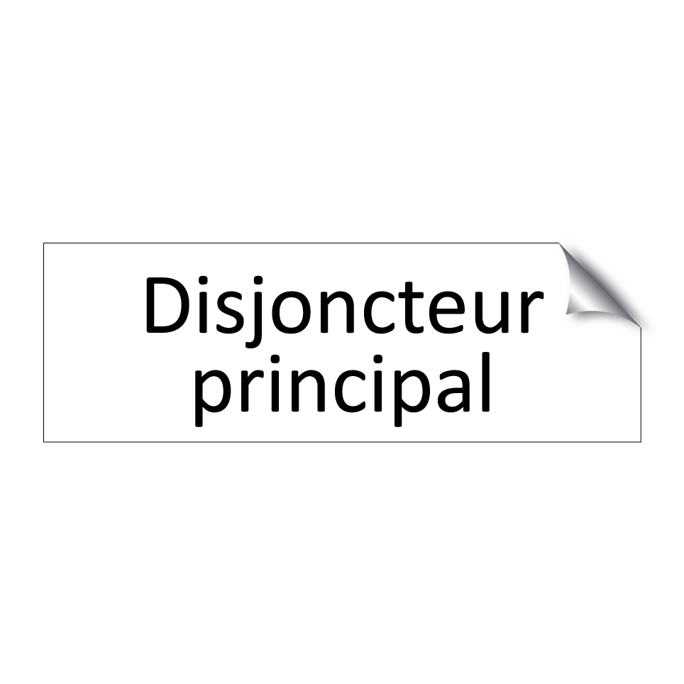 Disjoncteur principal