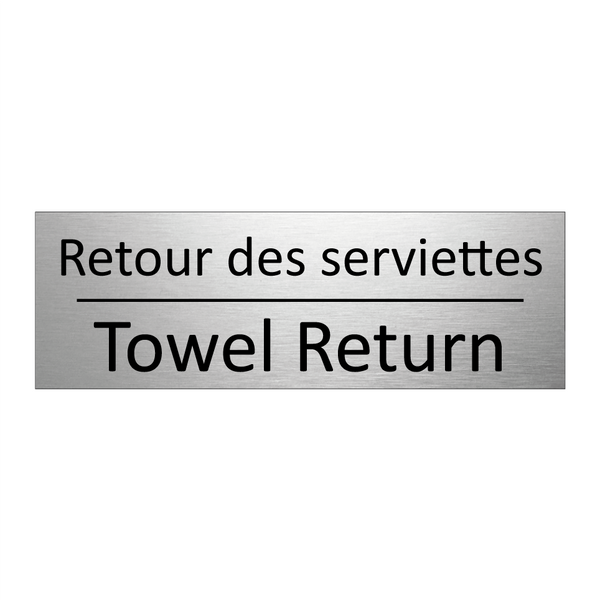 Retour des serviettes - Towel Return