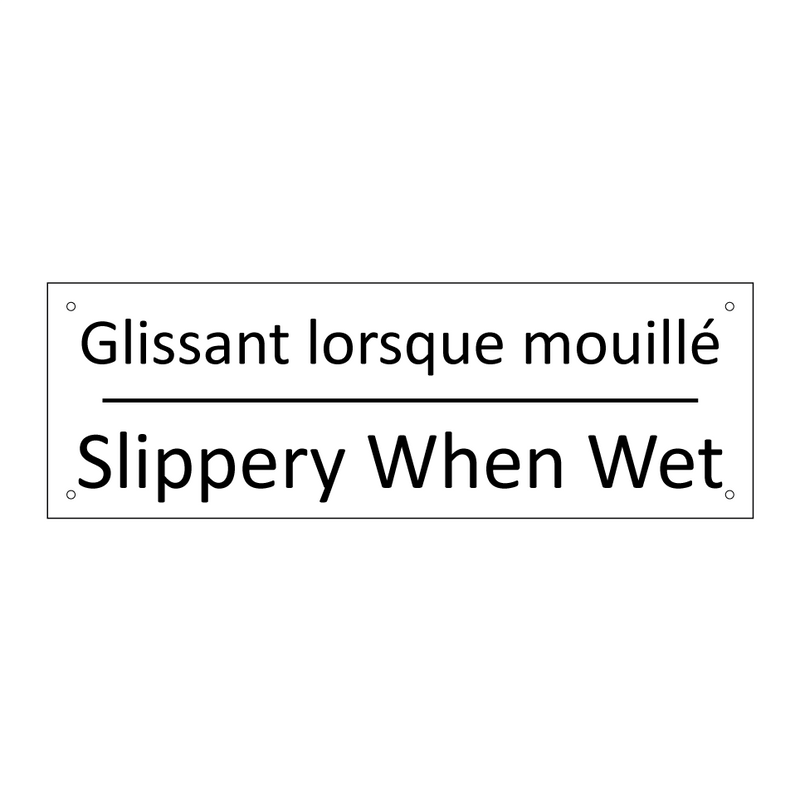 Glissant lorsque mouillé - Slippery When Wet