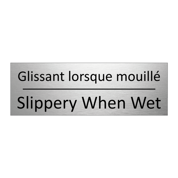Glissant lorsque mouillé - Slippery When Wet