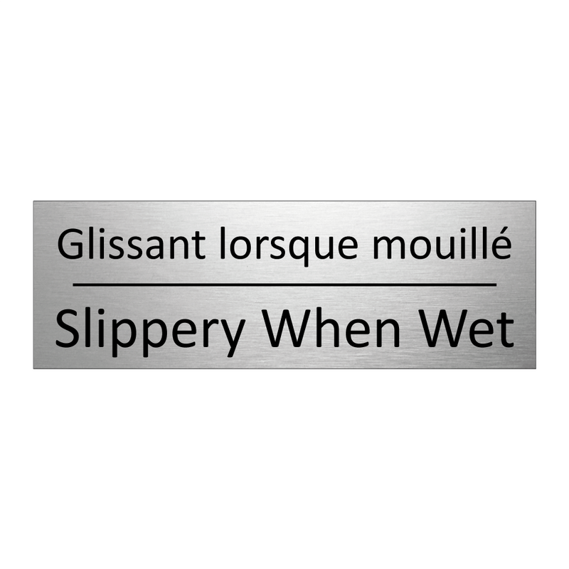 Glissant lorsque mouillé - Slippery When Wet