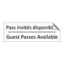 Pass invités disponibles - Guest Passes Available