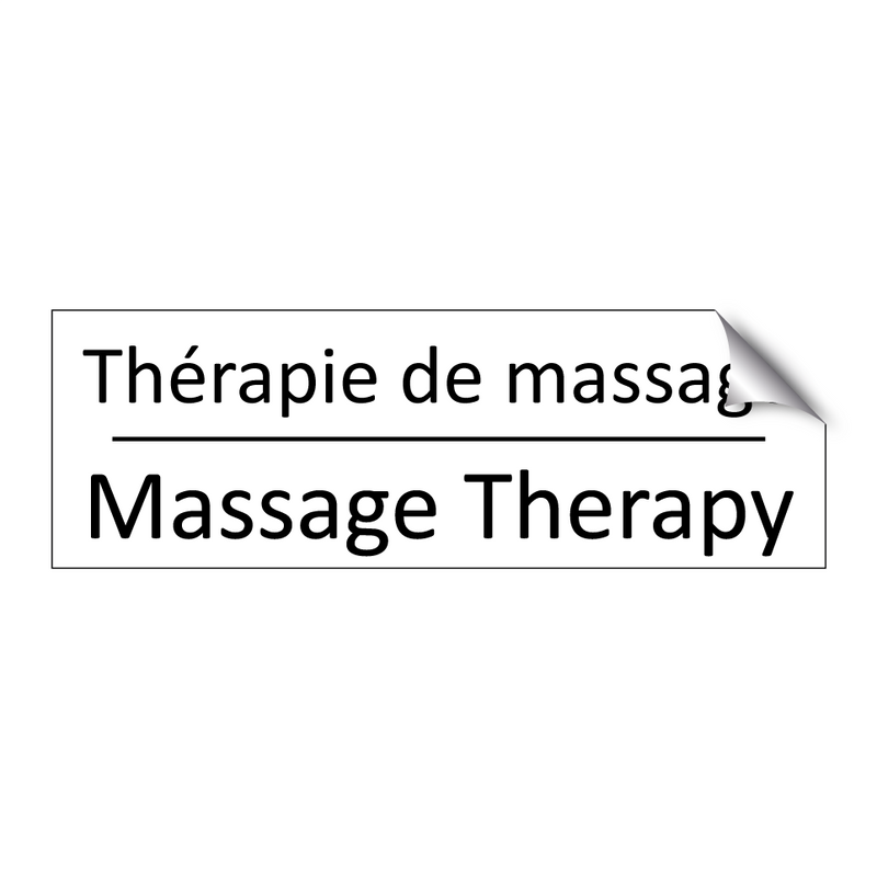 Thérapie de massage - Massage Therapy