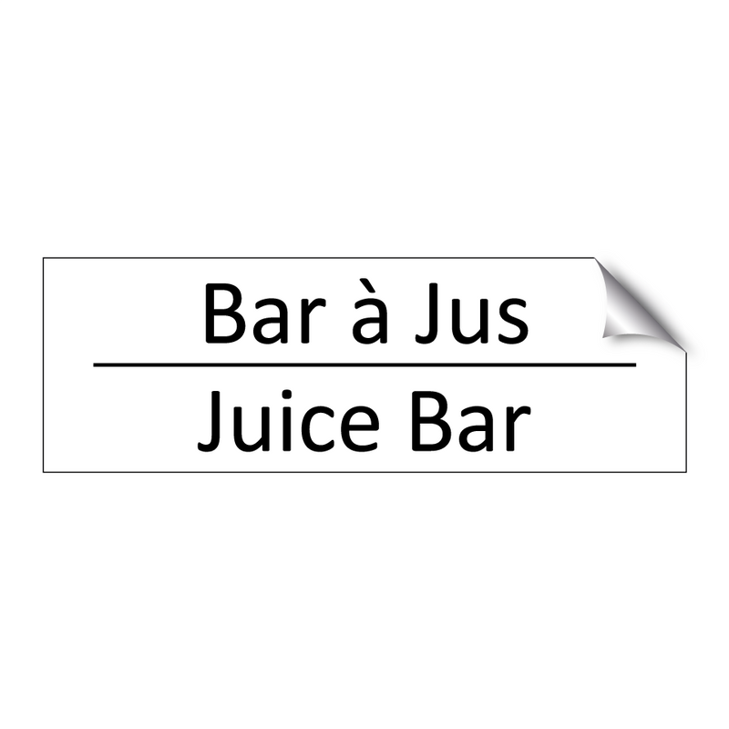 Bar à Jus - Juice Bar