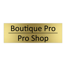Boutique Pro - Pro Shop