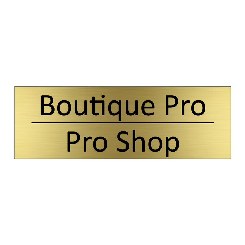 Boutique Pro - Pro Shop