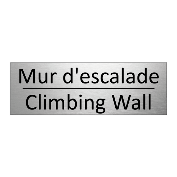 Mur d'escalade - Climbing Wall