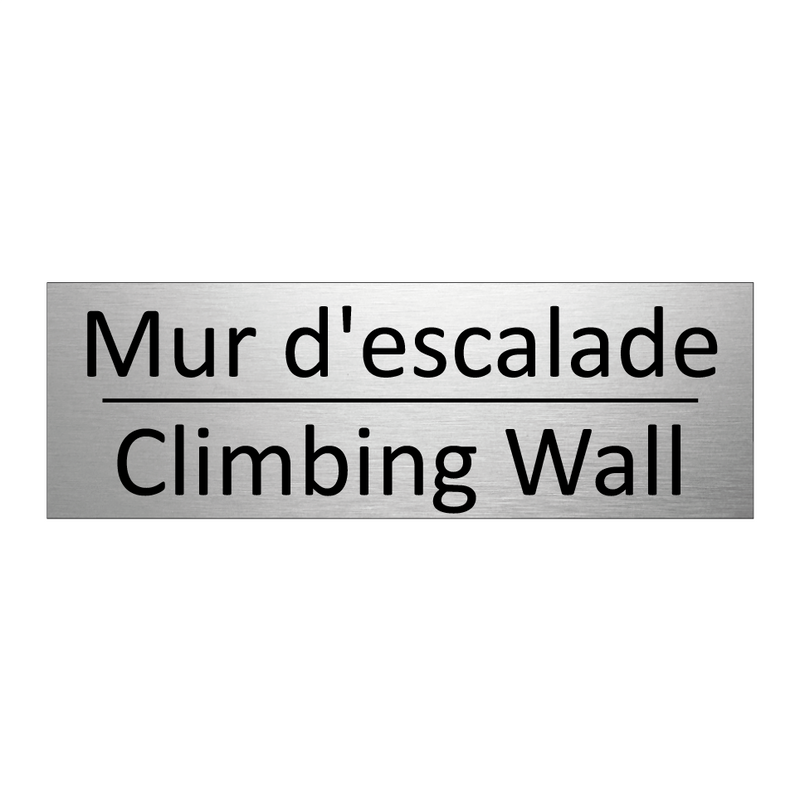 Mur d'escalade - Climbing Wall