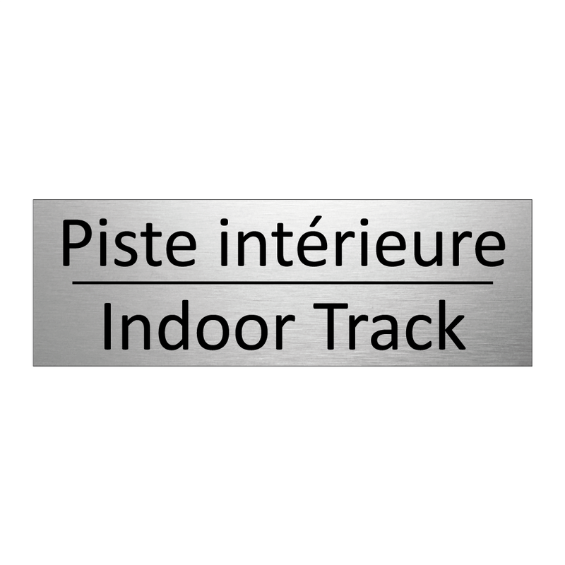Piste intérieure - Indoor Track