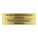 Veuillez réduire le bruit au minimum /.../ - Please Keep Noise to a Minimum