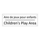 Aire de jeux pour enfants - Children's Play Area