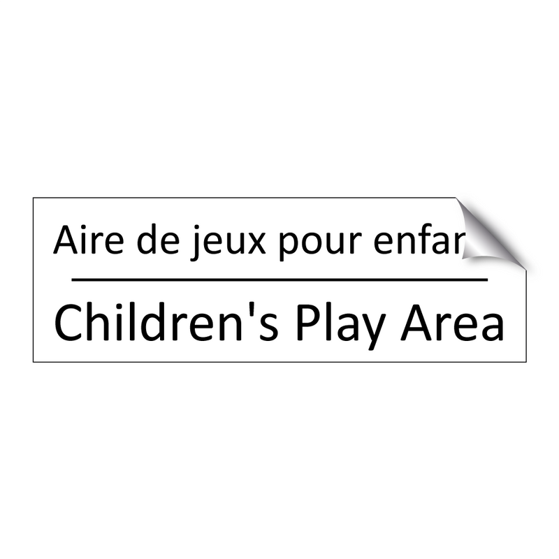 Aire de jeux pour enfants - Children's Play Area