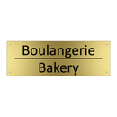 Boulangerie - Bakery