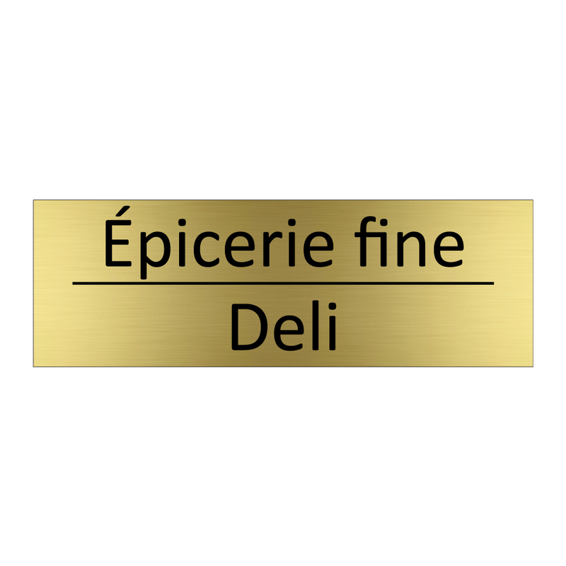 Épicerie fine - Deli