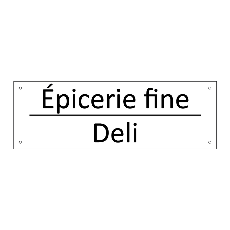 Épicerie fine - Deli