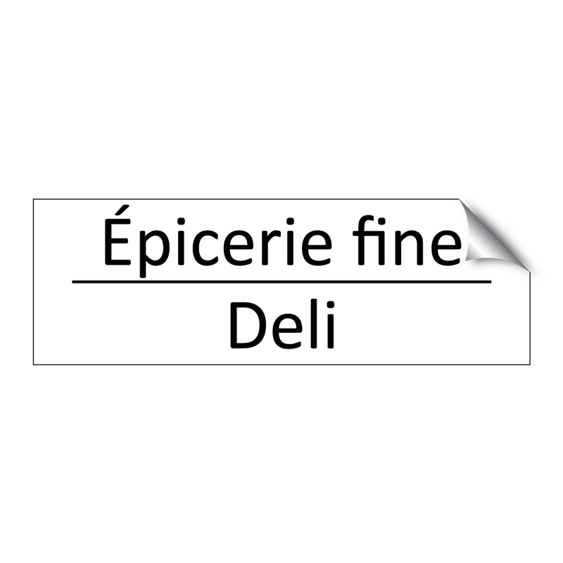 Épicerie fine - Deli