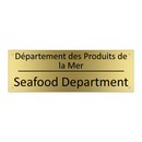 Département des Produits de la  /.../ - Seafood Department