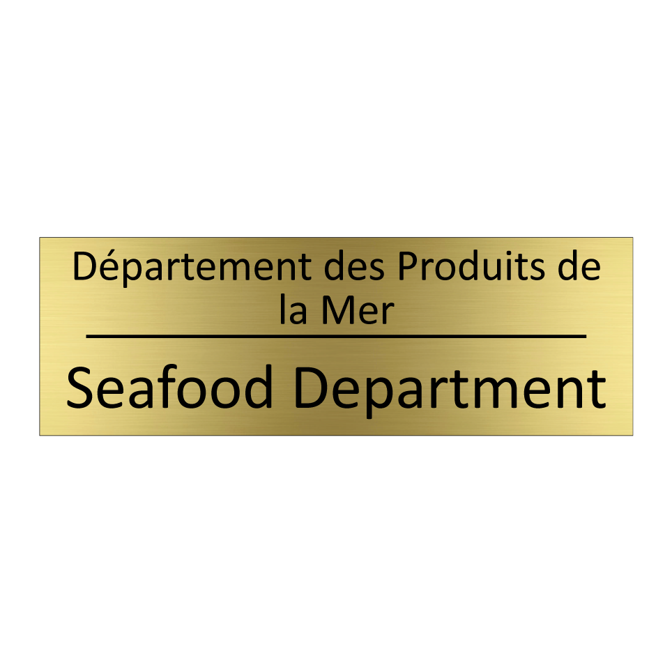 Département des Produits de la  /.../ - Seafood Department