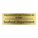 Département des Produits de la  /.../ - Seafood Department