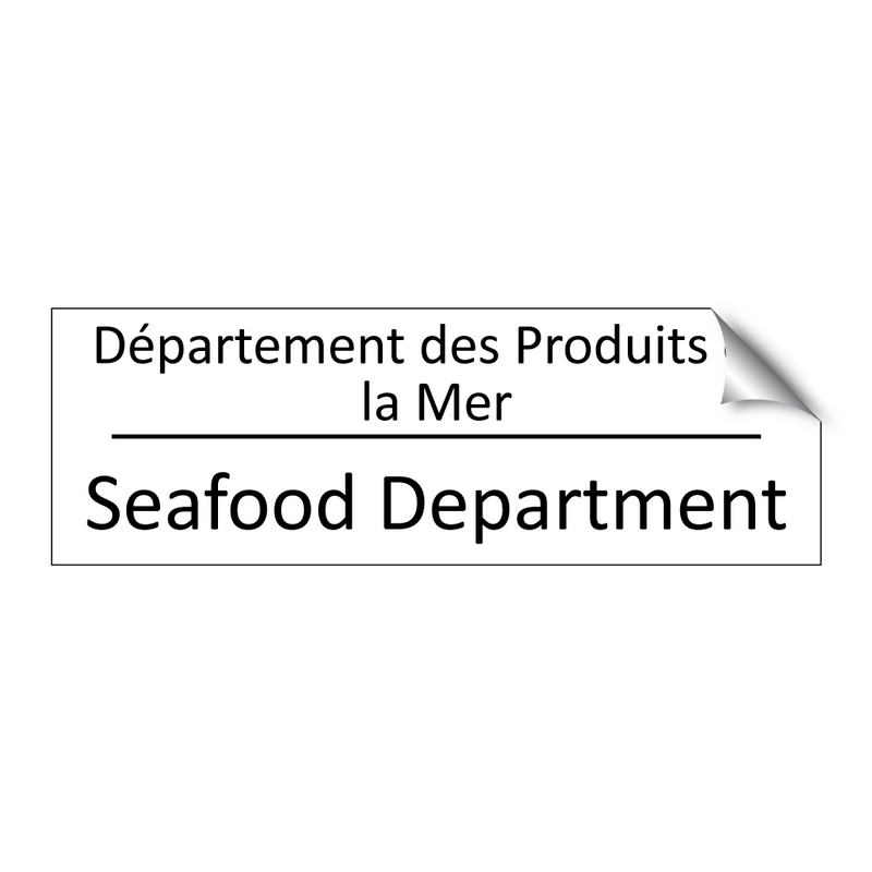 Département des Produits de la  /.../ - Seafood Department