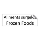 Aliments surgelés - Frozen Foods