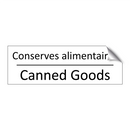 Conserves alimentaires - Canned Goods